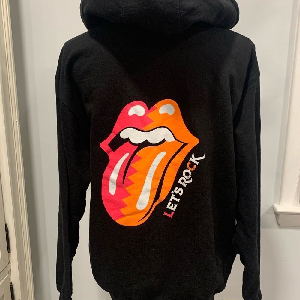 Pennant Black Hoodie with Colorful Graphic